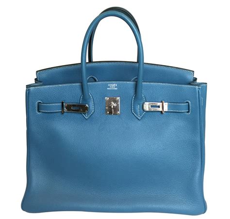 sac hermes birkin bleu jean|hermes birkin 35 blue.